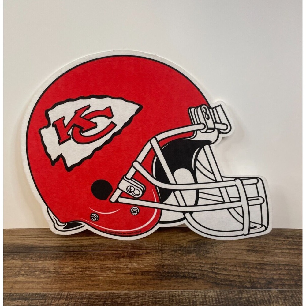 Kansas City Chiefs 14" Felt Banner Rico Industries Football Helmet NFL KC Red